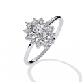 Oval Eclat Lab-Grown Diamond Engagement Ring - Elegant & Sustainable Bridal Jewelry