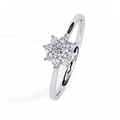 Dazzling Charm Lab-Grown Diamond Engagement Ring - Timeless Sustainable Sparkle