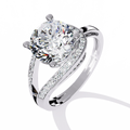 Eternal Luxe Twist Lab-Grown Diamond Engagement Ring - Elegant & Sustainable Bridal Jewelry