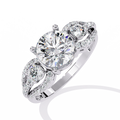 Eternal TrioTwist Lab-Grown Diamond Ring - Elegant & Sustainable Bridal Jewelry