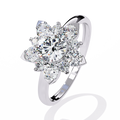 Solstice Bloom Lab-Created Diamond Ring - Eco-Friendly Flower-Style Cluster