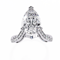 Pear Radiance Sustainable Diamond Ring - Eco-Friendly Lab-Grown Pear Cut
