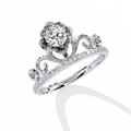 Crown Flora Sustainable Diamond Ring - Eco-Friendly Lab-Grown Diamond Floral Ring