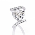 Lunar Twine Pear-Cut Lab-Grown Diamond Elegance Ring