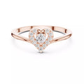 Aurielle Heart Halo Lab-Grown Diamond Ring