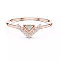 Celeste V Chevron Lab-Grown Diamond Ring