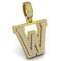 INITIAL LETTER W PENDANT