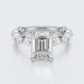 Emerald Cut Lab-Grown Diamond Ring - Regal Elegance Design for Modern Brides