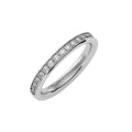 Radiant Half Eternity Band Lab-Grown Diamond Ring - Elegant & Sustainable Bridal Jewelry