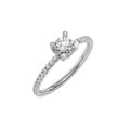 Celestial Aura Solitaire Lab Grown Diamond Bridal Engagement Ring