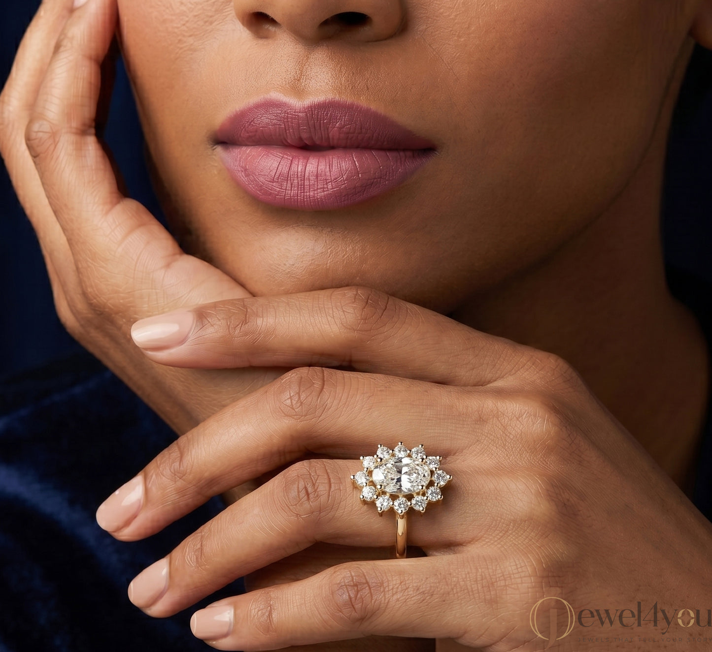OVAL DIAMOND YELLOW GOLD SOLITAIRE RING ##YELLOW GOLD